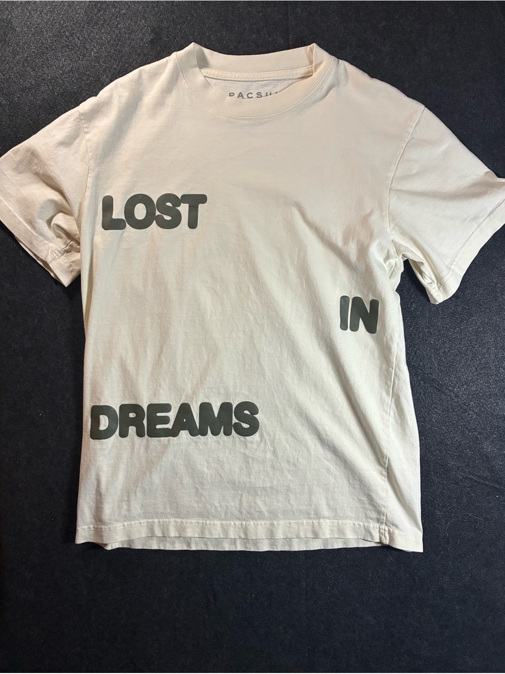 PacSun Cream 'Lost in Dreams' Short-Sleeve Graphic Tee